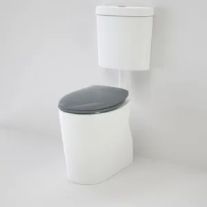 Care 610 Cleanflush Connector S Trap Suite With Caravelle Double Flap Seat Anthracite Grey In White By Caroma by Caroma, a Toilets & Bidets for sale on Style Sourcebook