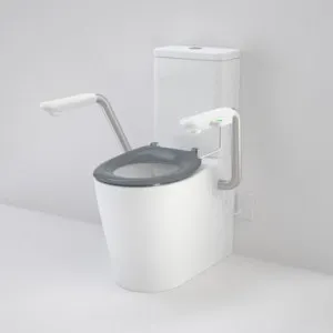 Care 660 Cleanflush Wall Faced Cc Easy Height Bi Suite With Nurse Call Armrests Left And Caravelle Single Flap Seat Ag In White By Caroma by Caroma, a Toilets & Bidets for sale on Style Sourcebook