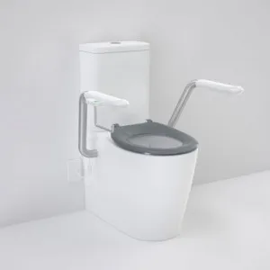 Care 660 Cleanflush Wall Faced Cc Easy Height Bi Suite With Nurse Call Armrests Right And Caravelle Single Flap Seat Ag In White By Caroma by Caroma, a Toilets & Bidets for sale on Style Sourcebook