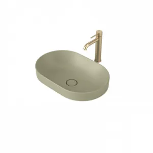 Liano II 530mm Pill Inset Basin Matte (Special Order) In Green By Caroma by Caroma, a Basins for sale on Style Sourcebook