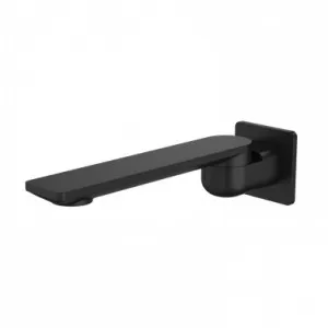 Urbane II Swivel Bath Outlet Square Cover Plate 220mm Spout Matte | Made From Brass In Black By Caroma by Caroma, a Bathroom Taps & Mixers for sale on Style Sourcebook