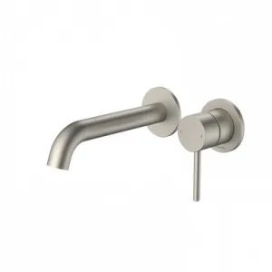 Liano II 175mm Wall Basin/Bath Mixer - 2 X Round Cover Plates - - Sales Kit 6Star | Made From Brass In Brushed Nickel By Caroma by Caroma, a Bathroom Taps & Mixers for sale on Style Sourcebook