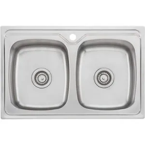 Endeavour Double Bowl Topmount Or Undermount Sink 1Th | Made From Stainless Steel By Oliveri by Oliveri, a Kitchen Sinks for sale on Style Sourcebook