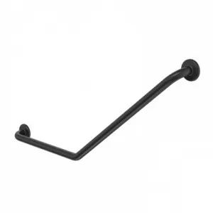 Care Support Grab Rail 140 Degree 450X700 Angled Left Matte | Made From Rubber In Black By Caroma by Caroma, a Showers for sale on Style Sourcebook