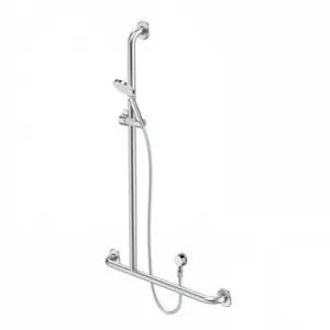 Care Support Shower Set With Inverted T Rail Lh Chrome In Chrome Finish By Caroma by Caroma, a Showers for sale on Style Sourcebook