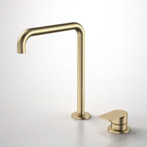 Urbane II Hob Basin/Sink Mixer Set 210mm | Made From Brushed Brass By Caroma by Caroma, a Kitchen Taps & Mixers for sale on Style Sourcebook