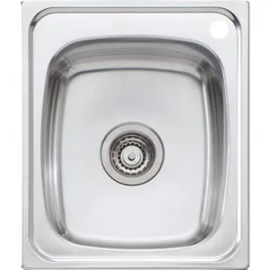 Martini Standard Bowl 440 Topmount Sink 390mm X 470mm One Tap Hole | Made From Stainless Steel By Oliveri by Oliveri, a Kitchen Sinks for sale on Style Sourcebook