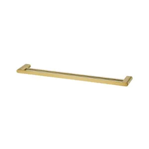 Madrid Towel Rail Double 650mm Classic Gold | Made From Stainless Steel/Zinc/Brass In Golden By Oliveri by Oliveri, a Towel Rails for sale on Style Sourcebook