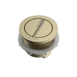 Smart Flow Round Bezel/Button | Made From Brushed Brass By Caroma by Caroma, a Toilets & Bidets for sale on Style Sourcebook