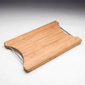 Santorini Bamboo Chopping Board | Made From Stainless Steel/Bamboo In Bamboo & Stainless Steel By Oliveri by Oliveri, a Chopping Boards for sale on Style Sourcebook