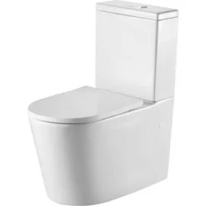 Vienna Rimless Back-To-Wall Toilet Suite 4.5/3L 4Star | Made From Rubber In White By Oliveri by Oliveri, a Toilets & Bidets for sale on Style Sourcebook