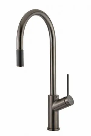 Vilo Pull-Out Sink Mixer | Made From Brass In Gunmetal By Oliveri by Oliveri, a Kitchen Taps & Mixers for sale on Style Sourcebook