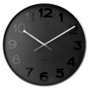 Karlsson Mr Wall Clock, 50cm, Black by Karlsson, a Clocks for sale on Style Sourcebook