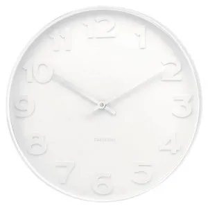 Karlsson Mr Wall Clock, 50cm, White by Karlsson, a Clocks for sale on Style Sourcebook