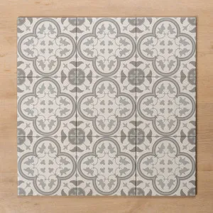 Airlie Light Grey Matt Cushioned Edge Porcelain Tile 200x200mm by The Blue Space, a Patterned Tiles for sale on Style Sourcebook