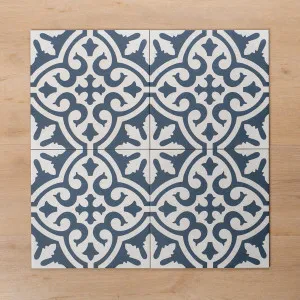 Tamarama Blue Matt P3 Cushioned Edge Porcelain Tile 300x300mm by The Blue Space, a Patterned Tiles for sale on Style Sourcebook