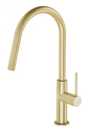 Vivid Slimline Sink Mixer With Pull-Out Spray 5Star | Made From Brass In Gold By Phoenix by PHOENIX, a Kitchen Taps & Mixers for sale on Style Sourcebook