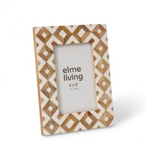 Manura 4 x 6" Photo Frame - 10 x 3 x 15cm by Elme Living, a Photo Frames for sale on Style Sourcebook