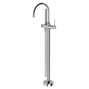 Vivid Slimline Floor Mounted Bath Mixer With Hand Shower 3Star Chrome In Chrome Finish By Phoenix by PHOENIX, a Bathroom Taps & Mixers for sale on Style Sourcebook