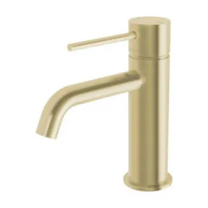 Vivid Slimline Hob Basin Mixer (Curved Spout) 6Star Brushed In Gold By Phoenix by PHOENIX, a Bathroom Taps & Mixers for sale on Style Sourcebook