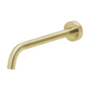 Vivid Slimline Basin Spout/Outlet 230mm Curved 6Star Brushed In Gold By Phoenix by PHOENIX, a Bathroom Taps & Mixers for sale on Style Sourcebook