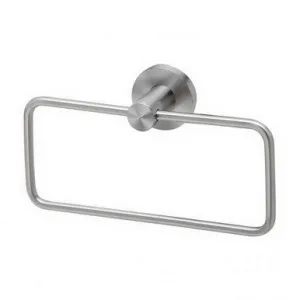 Radii Hand Towel Holder With Round Plate | Made From Stainless Steel By Phoenix by PHOENIX, a Towel Rails for sale on Style Sourcebook
