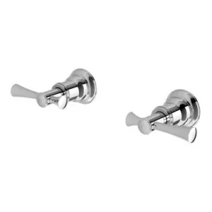 Cromford Wall Taps (Top Assemblies) 15mm Extended Spindles Chrome (Pair) In Chrome Finish By Phoenix by PHOENIX, a Bathroom Taps & Mixers for sale on Style Sourcebook