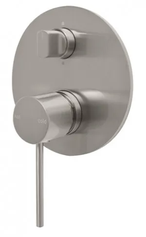 Vivid Slimline Switchmix Wall Bath & Shower Diverter Mixer Fit-Off Kit In Brushed Nickel By Phoenix by PHOENIX, a Bathroom Taps & Mixers for sale on Style Sourcebook