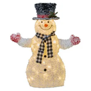 Velkmossen LED Light Up Christmas Snowman Figurine, 100cm by Swishmas, a Statues & Ornaments for sale on Style Sourcebook