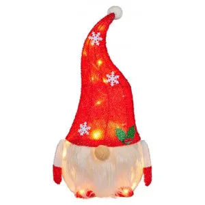 Rubbio LED Light Up Christmas Gnome Figurine, 51cm by Swishmas, a Statues & Ornaments for sale on Style Sourcebook