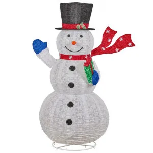 Ruka LED Light Up Outdoor Christmas Snowman Figurine, 180cm by Swishmas, a Statues & Ornaments for sale on Style Sourcebook