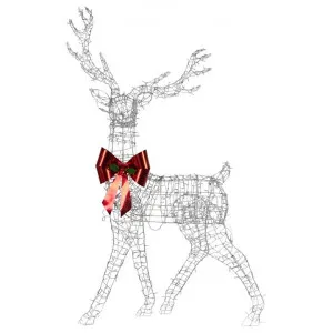 Kilkilo LED Light Up Indoor / Outdoor Metal Wire Reindeer Figurine, Type A, 210cm by Swishmas, a Statues & Ornaments for sale on Style Sourcebook