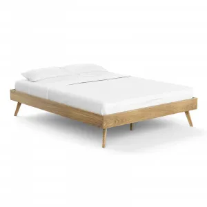 Stella Queen Bed Base, Natural Oak by L3 Home, a Beds & Bed Frames for sale on Style Sourcebook