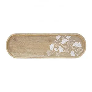 Ginkgo Mango Wood Oblong Serving Tray, Large by j.elliot HOME, a Trays for sale on Style Sourcebook