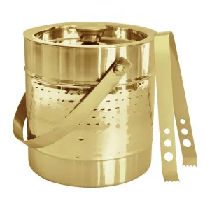 Alfie Metal Ice Bucket with Tongs, Gold by j.elliot HOME, a Barware for sale on Style Sourcebook