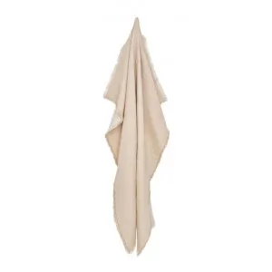 Hayley Cotton Throw, 130x160cm, Nude / Cream by A.Ross Living, a Throws for sale on Style Sourcebook