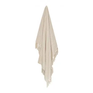 Jade Cotton Throw, 130x160cm, Cream by j.elliot HOME, a Throws for sale on Style Sourcebook