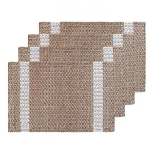 Conner Jute Placemat, Pack of 4, Natural / Ivory by j.elliot HOME, a Table Cloths & Runners for sale on Style Sourcebook