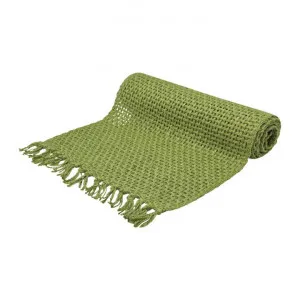 Rowan Jute Table Runner, 180x37cm, Green by j.elliot HOME, a Table Cloths & Runners for sale on Style Sourcebook