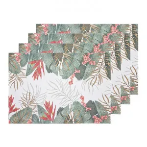 Tropical Paradise Cotton Placemat, Pack of 4, White by j.elliot HOME, a Table Cloths & Runners for sale on Style Sourcebook