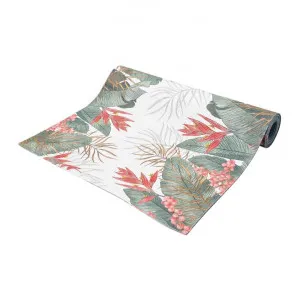 Tropical Paradise Cotton Table Runner, 180x40cm, White by j.elliot HOME, a Table Cloths & Runners for sale on Style Sourcebook