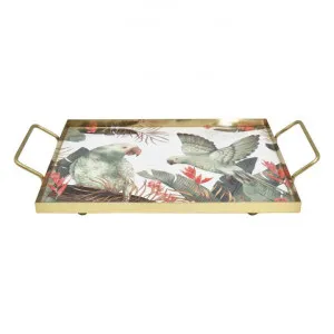 Tropical Paradise Iron Rectangular Tray, Large by j.elliot HOME, a Trays for sale on Style Sourcebook