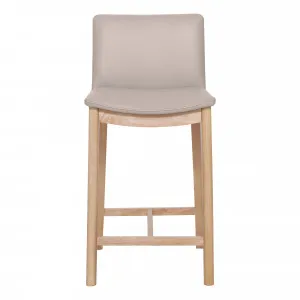 Everest Bar Chair in Leather Light Mocha / Oak Stain by OzDesignFurniture, a Bar Stools for sale on Style Sourcebook