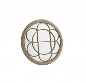 Savannah Round Garden Mirror 90cm by Luxe Mirrors, a Mirrors for sale on Style Sourcebook