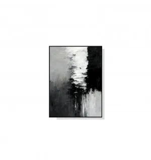 Contemporary Abstract Black White Wall Art Canvas 4 sizes available 70cm x 50cm by Luxe Mirrors, a Artwork & Wall Decor for sale on Style Sourcebook