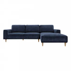 Scott 2.5 Seater Sofa + Chaise RHF in Nature Navy by OzDesignFurniture, a Sofas for sale on Style Sourcebook