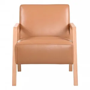 Colton Occasional Chair in Montana Leather Clay by OzDesignFurniture, a Chairs for sale on Style Sourcebook