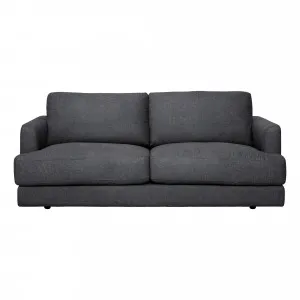 Temple 3 Seater Sofa with 2 Cushion in Belfast Charcoal by OzDesignFurniture, a Sofas for sale on Style Sourcebook