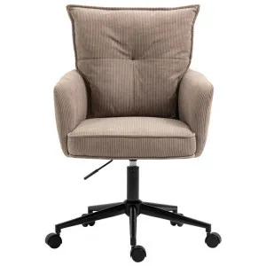 Rowan Corduroy Fabric Office Chair, Brown by Charming Living, a Chairs for sale on Style Sourcebook