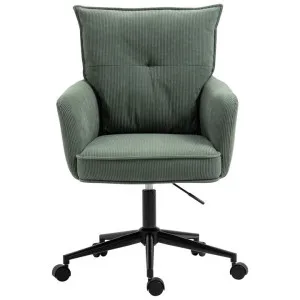 Rowan Corduroy Fabric Office Chair, Green by Charming Living, a Chairs for sale on Style Sourcebook